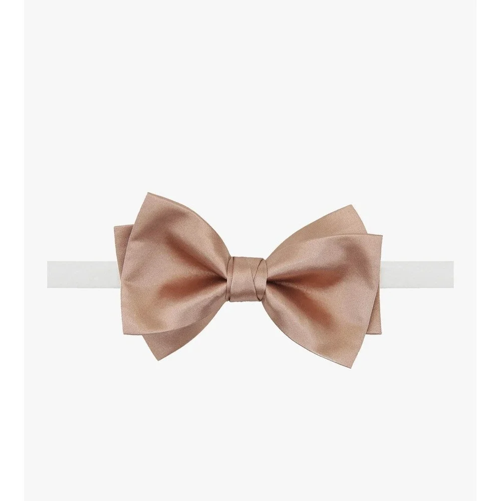Bow Tie Pre-tied, Champagne Adjustable  Necktie [L]